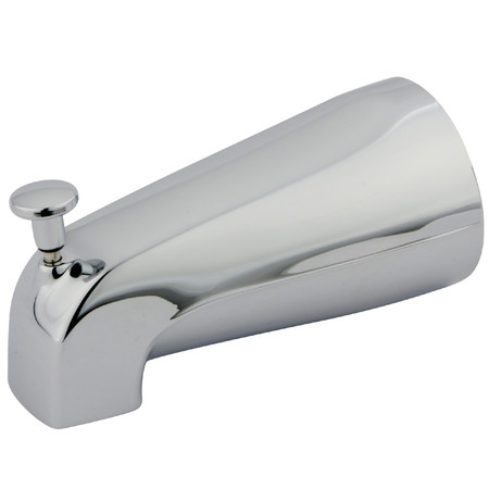 KINGSTON BRASS 5-1/4" Zinc, Tub Spout W/ Diverter, Chrome K189A1